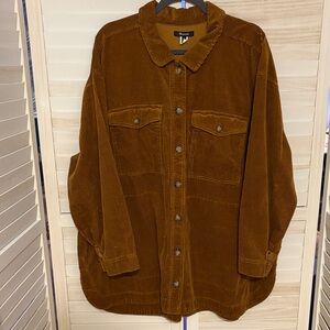 Madewell Brown Corduroy Shacket